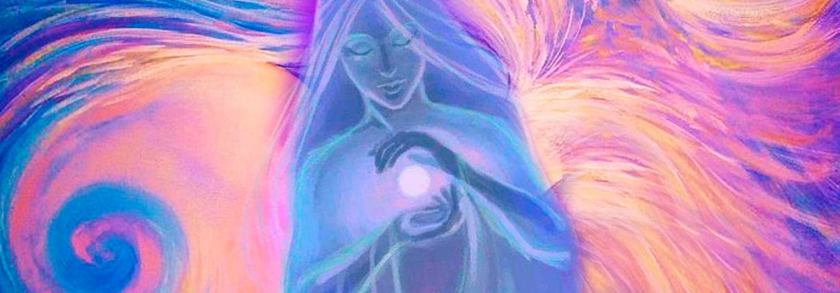 a energia e essência feminina do coração - ilustração