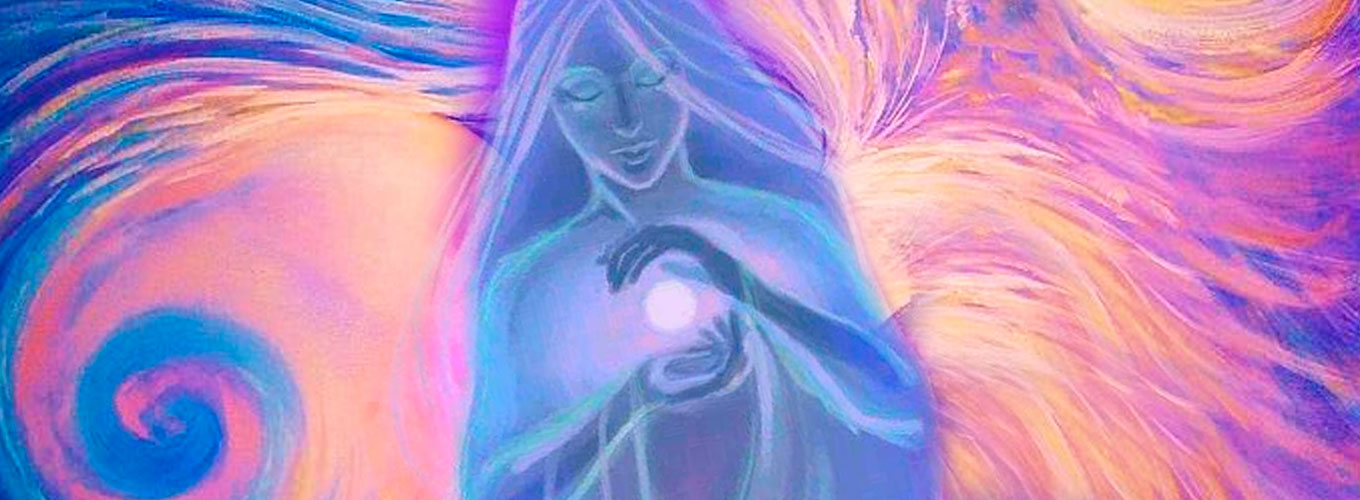 a energia e essência feminina do coração - ilustração