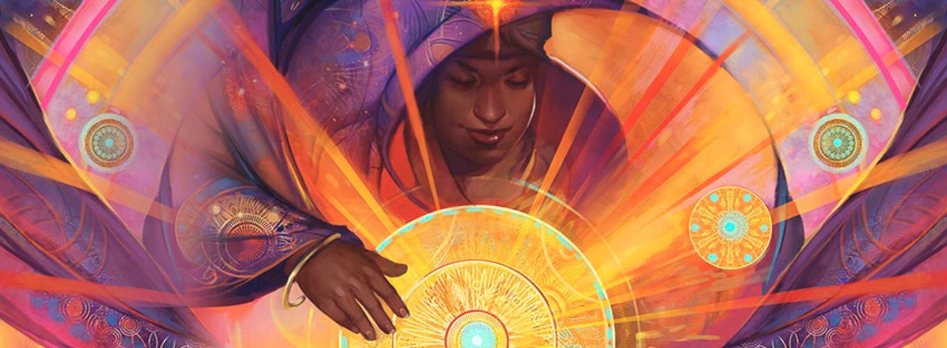 Sentir com o coração: meditação - ilustração de Julie Dillon