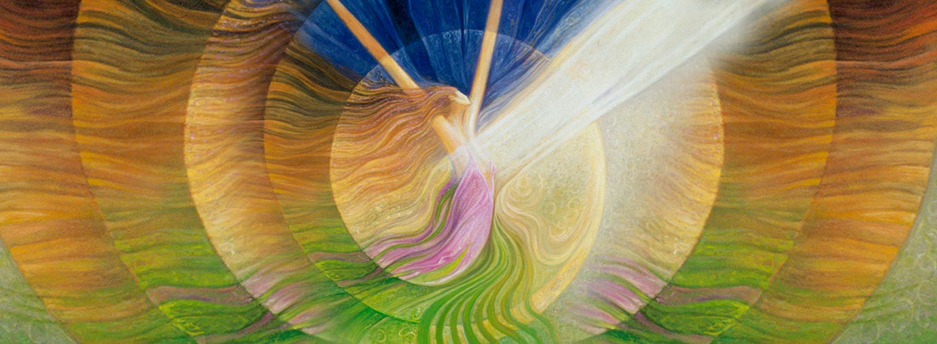 ilustração de Freydoon Rassouli - Conexão com o eu Divino