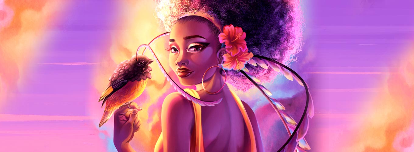 você em primeiro lugar - ilustração de Yseulta - mulher com amor próprio