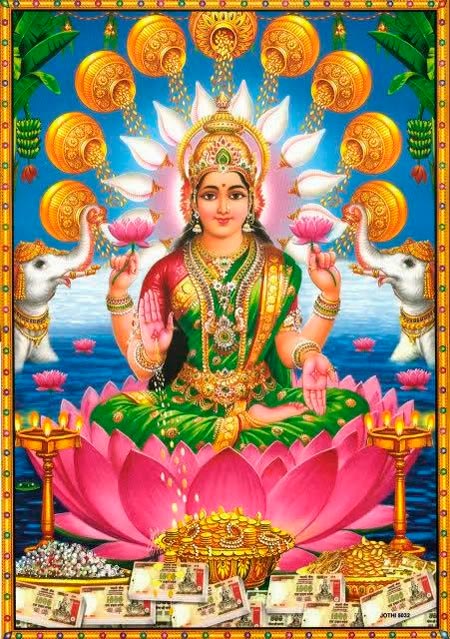 deusa indiana lakshmi - deusas da prosperidade