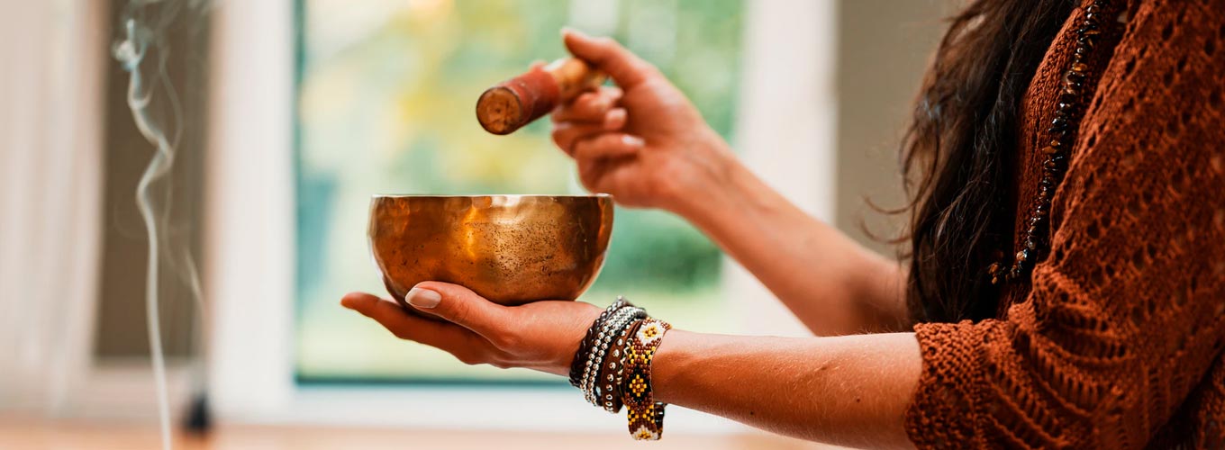 Sound healing com tigela tibetana